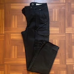rag & bone women’s black cargo pants